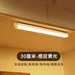 以典 【底价出售】led人体感应灯带家用小夜灯smzdm 300mm暖光单支装