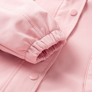 森马（Semir）童装儿童外套男童女童舒适摇粒绒外套简洁大方潮 粉红60032 120cm