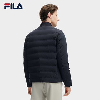 FILA 斐乐男士羽绒服商务休闲立领保暖上衣外套 传奇蓝-NV 175/96A/L