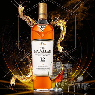 MACALLAN 麦卡伦 单一麦芽苏格兰威士忌 英国进口洋酒 斯佩塞产区 700ml 40度 麦卡伦12年雪莉桶
