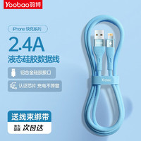 Yoobao 羽博 苹果快充线数据线 繁星铝合金头  远峰蓝-1.2米
