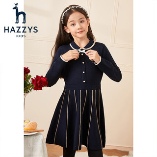 HAZZYS 哈吉斯 冬季女童绵羊毛连衣裙