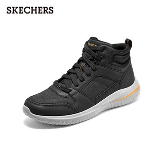 SKECHERS 斯凯奇 休闲商务鞋男士高帮鞋运动靴子894262 黑色BLK 41