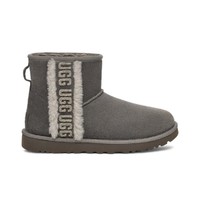 UGG 女鞋秋冬季2023新款 时髦LOGO雪地靴1153473炭灰