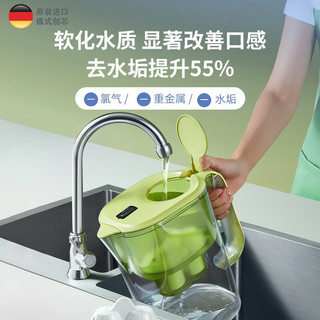 BWT 倍世 净水壶滤水壶净水器家用 欧洲去水垢滤芯 益家4.2L大容量厨房客厅通用 1壶12芯