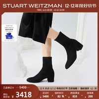 STUART WEITZMAN SW ODETTA 秋冬粗方跟短靴女靴子圆头瘦瘦靴