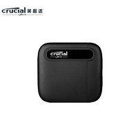 Crucial 英睿达 X6系列 USB 3.2 移动固态硬盘 Type-C 500GB 黑色
