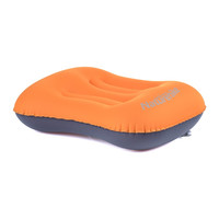 NatureHike挪客户外旅行户外充气枕头 飞机靠枕 护颈午休午睡枕办公室超轻便携枕 亮橙色【新升级气嘴】