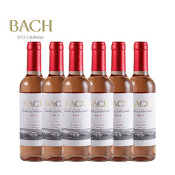 Bach 倍贺 西班牙进口葡萄酒 恒温储藏 倍贺艾斯特吉摩桃红375ml*6整箱