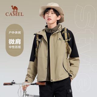 CAMEL 骆驼 防风夹克男女士户外登山服休闲运动外套春秋季