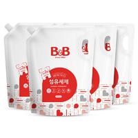B&B 保寧 韓國B&B保寧必恩貝天然嬰兒寶寶洗衣液補充裝2100ml*4袋