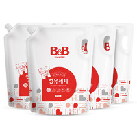 淘金币可用、88VIP：B&B 保宁 宝宝洗衣液补充装 2100ml*4袋