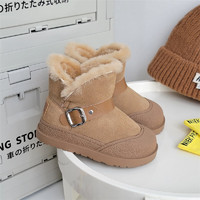 FOURDATRY 韩版儿童雪地靴2023冬季款加绒加厚保暖短筒男女童大棉靴