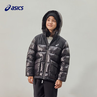 ASICS 亚瑟士 童装男女中大童加厚羽绒服保暖外套 001黑色 140cm