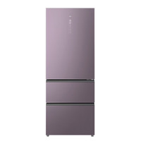 TCL432升三门风冷冰箱 简欧设计 小体积大容量 多点离子杀菌 干湿分储 R432P10-C晶釉紫