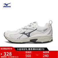 Mizuno 美津浓 运动跑步鞋子23男女速人鞋复古透气缓震跑鞋 03/白/深灰 42.5
