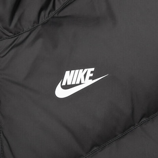 耐克（NIKE）官网 舰店女装 2023冬款休闲保暖简约运动连帽中长款服外套 DQ6874-010 S(155/80A)