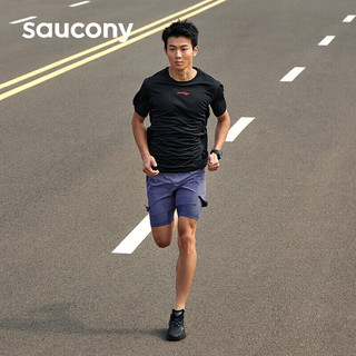 索康尼（SAUCONY）男鞋 菁华14专业跑鞋缓震回弹运动鞋轻便透气跑步鞋 菁华14/黑武士 40.5/7.5/255mm