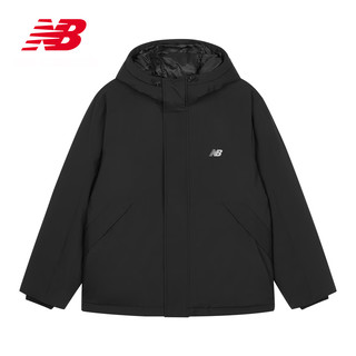 new balance NB23男女同款冬季潮流百搭保暖连帽鸭绒羽绒服 BK AMJ33322 L