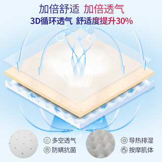 SOMNOPRO 穗宝 乳胶床垫天然椰棕整网护脊双人床软硬双面1.8m床垫东方梦舒脊