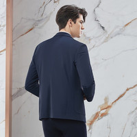 柒牌男装西装男24平驳领商务休闲男士单西外套【高弹】126JC70390 深蓝 B54
