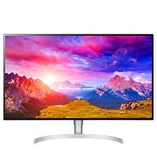 LG 乐金 31.5英寸 UHD 4K NanoIPS屏 HDR600 DCI-P398% 雷电3可60W反向充电 升降旋转 设计师 显示器 32UL950-W