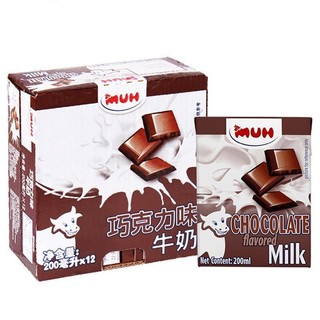 MUH 甘蒂牧场 丹麦进口巧克力风味牛奶200ml*12盒整箱营养早餐下午茶