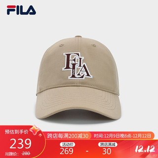 FILA 斐乐款棒球帽2024春时尚遮阳帽运动帽鸭舌帽