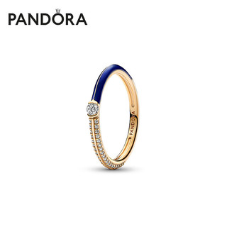 潘多拉（PANDORA）潘多拉PandoraME由我系列之随心戒圣诞 蓝色 162528C01 内径尺寸 46mm