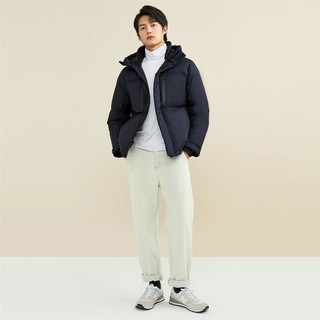 GIORDANO 佐丹奴 90%鹅绒男式连帽羽绒服 4379913712