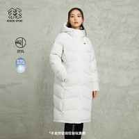 KOLON SPORT/可隆羽绒服 女子户外运动防风保暖长款鹅绒服 LKDJ3WN150-CR 米白 170/L