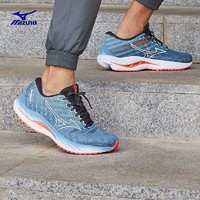 Mizuno 美津浓 男子运动跑步跑鞋稳定支撑减震舒适WAVE INSPIRE 19