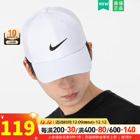 耐克（NIKE）男帽女帽 运动帽子日常遮阳棒球帽子时尚休闲鸭舌帽 DH1640-100 MISC