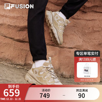 斐乐（FILA）FUSION斐乐女鞋老爹鞋熔岩鞋QD96休闲鞋运动鞋 香槟色/特拉维丁-PT 36