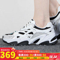 斯凯奇（SKECHERS）女鞋 秋季潮流百搭时尚经典熊猫鞋复古绑带运动鞋 WBK/白色/黑色 35/内长22cm