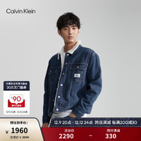 Calvin Klein Jeans【田柾国同款】男仿羊羔绒内里牛仔外套J325844 1A4-牛仔蓝 XS