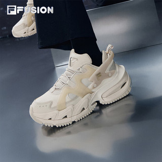 FILA FUSION斐乐潮牌铠甲鞋老爹鞋女鞋2023冬休闲运动鞋