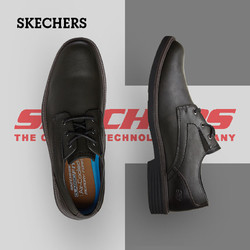 SKECHERS 斯凯奇 耐磨缓震健步鞋软底百搭皮鞋