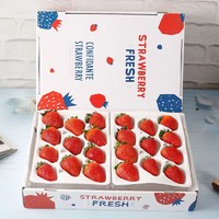 黄花地 大凉山露天红颜99草莓 4盒 单果15-25克 单盒净重300g+ 送货上门