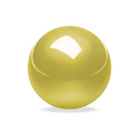 Perixx佩锐 PPRO303 欧洲 轨迹球直径34mm 通用570 ERGO轨迹球鼠标配件 黄色光面 34mm 轨迹球