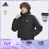 adidas 阿迪达斯 官方轻运动男装冬季600蓬保暖连帽鸭绒羽绒服