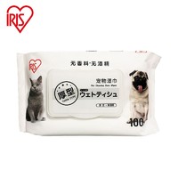 IRIS 爱丽思 宠物湿巾 猫狗通用 清洁湿纸巾 100片*5包