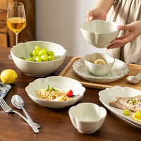 摩登主妇 蔷薇花系列 陶瓷碗家用创意欧式饭碗面碗釉下彩碗具 蔷薇花4.5英寸碗 规格详见图二