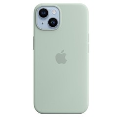 Apple 苹果 14  专用 agSafe 硅胶保护壳 iPhone保护套 - 石莲蓝色 保护套 手机套 手机壳