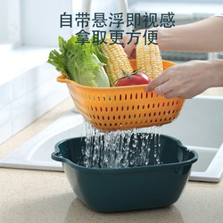 SEYEE RICO 沢野良品 双层镂空洗菜盆沥水篮子厨房好物 6.9折