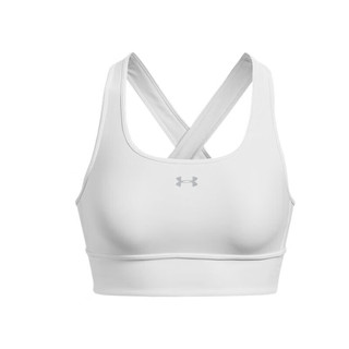 安德玛（UNDERARMOUR）女子交叉式训练运动内衣-中强度1377916 白色100 L