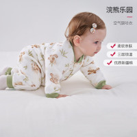 欧孕（OUYUN）婴儿空气层包屁衣 浣熊乐园-哈衣 66cm