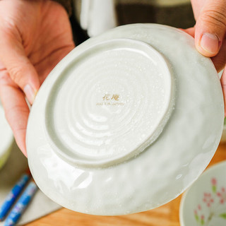 美浓烧（Mino Yaki）日本家用陶瓷钵简约复古餐盘日式餐具水果盘子菜盘 5.0英寸圆钵 XY45W