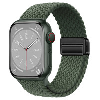 Damon Light 适用于Apple watch系列织磁吸可调节表带Ultra/8/se创意透气