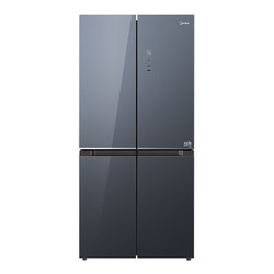 Midea 美的 475升十字四门电冰箱铂金净味一级能效智能变频超薄嵌入风冷家用冰箱BCD-475WSGPZM沁玉蓝